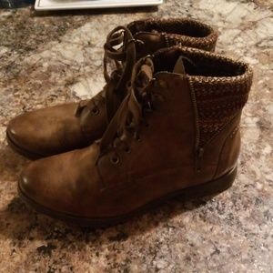 Faux Leather Boots